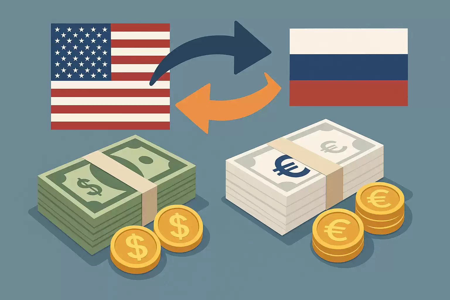 Как перевести евро и доллары в Россию?