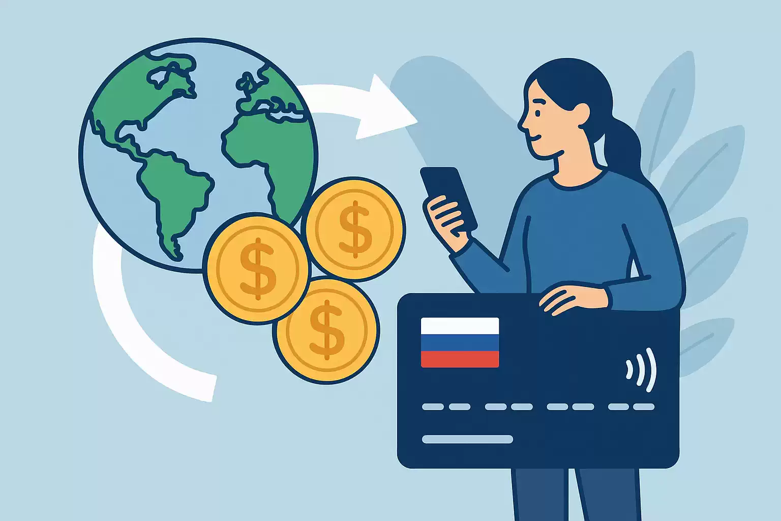 Как получать зарплату из-за границы на карту в РФ?