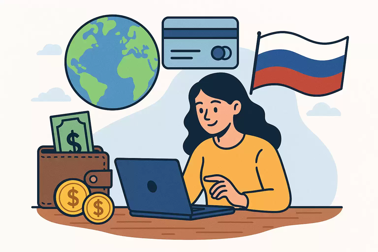 Как получать оплату из-за границы, находясь в России?