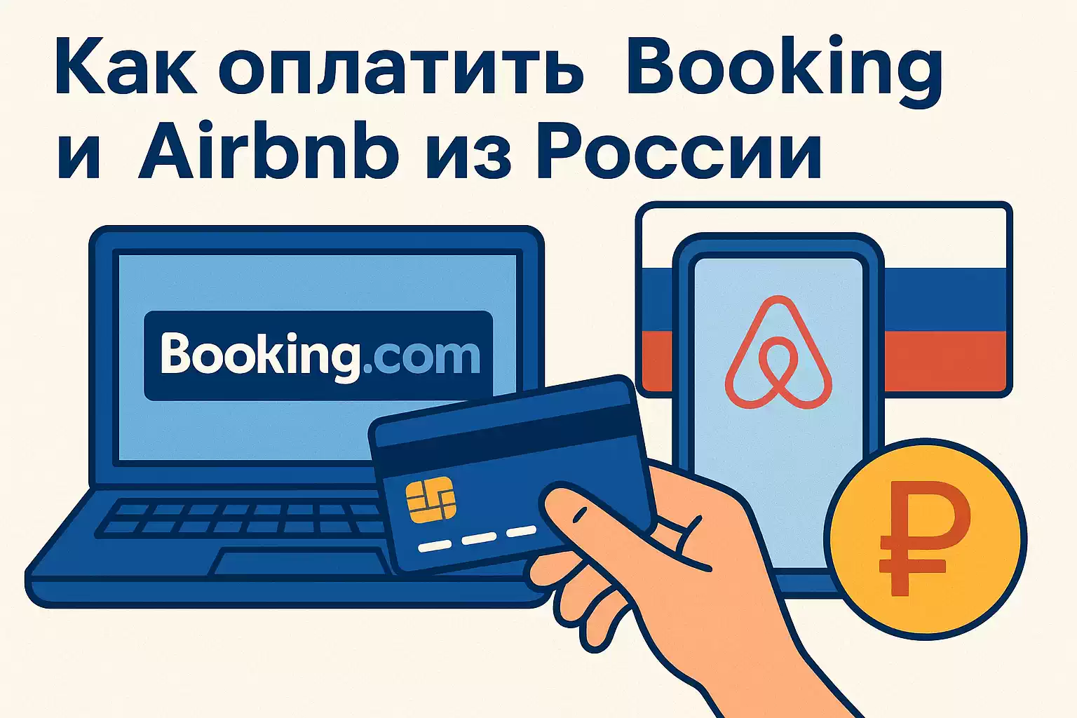 Как оплатить Booking и Airbnb из России