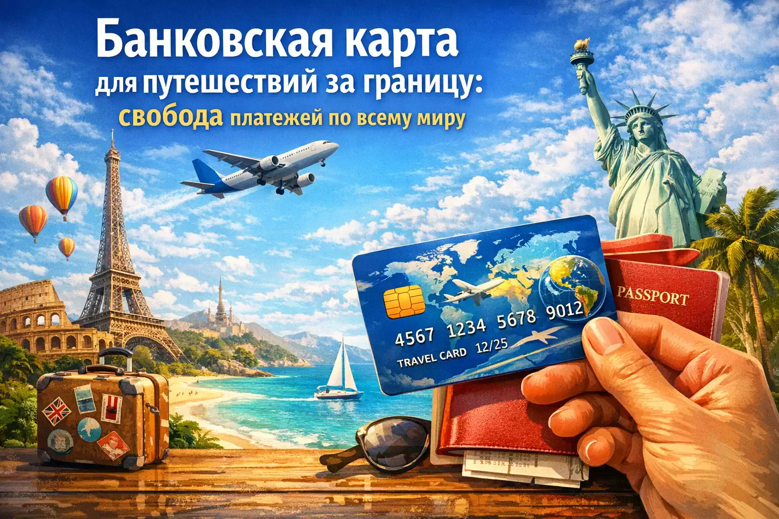 Банковская карта для путешествий за границу: свобода платежей по всему миру