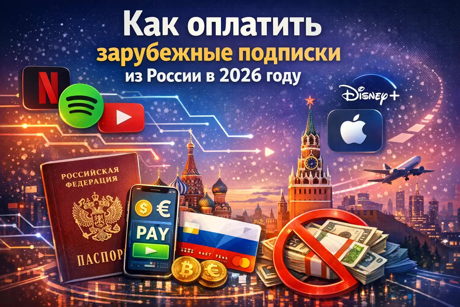 Как оплатить зарубежные подписки из России в 2026 году