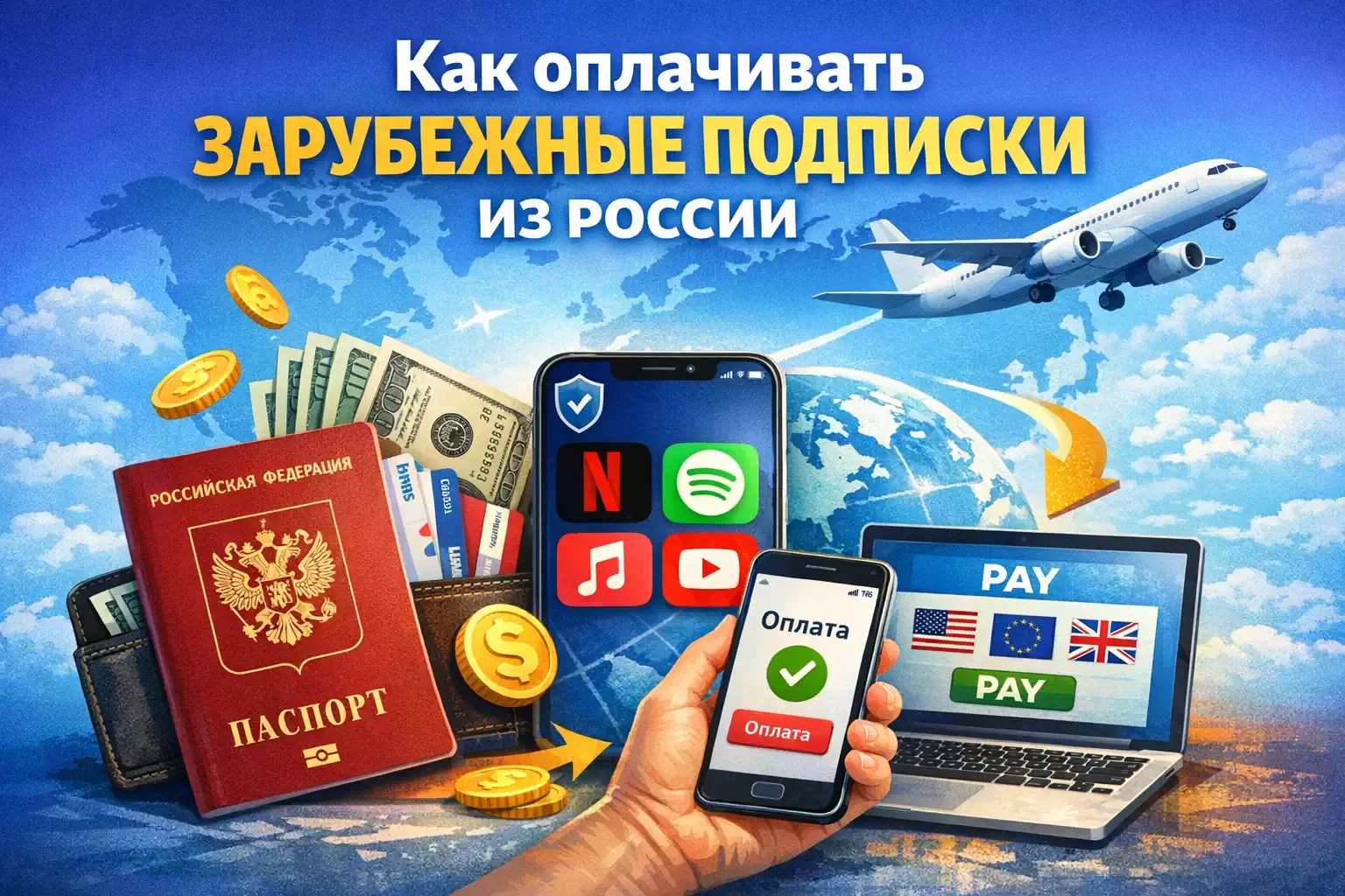 Как оплачивать зарубежные подписки из России
